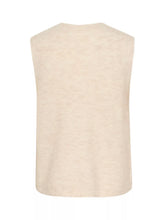Load image into Gallery viewer, Part Two Pimira knitted button waistcoat Birch Melange