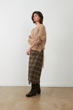 Load image into Gallery viewer, Orfeo Whitney ckecked fringed skirt Autumn Tones