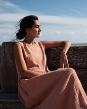Load image into Gallery viewer, Bibico Elaine gingham check sundress Rust - CW CW