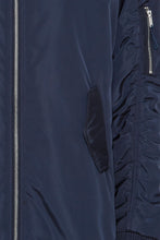 Load image into Gallery viewer, Ichi Azoma longline bomber jacket Dark Navy
