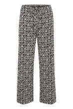Load image into Gallery viewer, Part Two Gabrella print trouser Black Small Graphic
