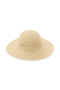 Part Two Greth summer hat Natural Raw