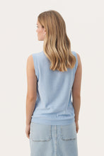Load image into Gallery viewer, Part Two Gunette sleeveless knitted top Windsurfer
