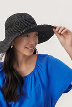 Load image into Gallery viewer, Part Two Greth summer hat Black

