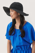 Load image into Gallery viewer, Part Two Greth summer hat Black
