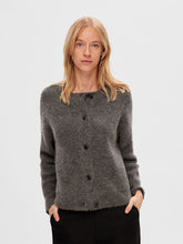 Load image into Gallery viewer, Selected Lulu short cardigan Medium Grey Melange
