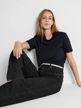 Load image into Gallery viewer, Selected Essential boxy tee Black