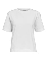 Load image into Gallery viewer, Selected Femme essential boxy tee White
