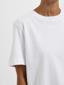 Selected Femme essential boxy tee White
