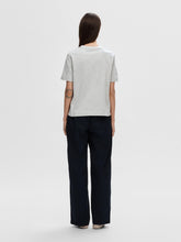 Load image into Gallery viewer, Selected Essential boxy tee Grey Melange