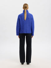 Load image into Gallery viewer, Selected Gabriella high neck knit Dazzling Blue