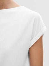 Load image into Gallery viewer, Selected Femme Bellis S/S boat neck tee White
