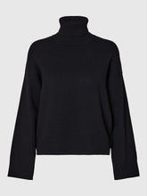 Load image into Gallery viewer, Selected Kamma classic roll neck knit Black