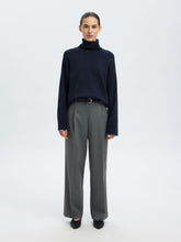 Load image into Gallery viewer, Selected Kamma roll neck knit Dark Sapphire