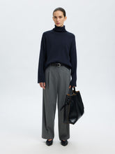 Load image into Gallery viewer, Selected Kamma roll neck knit Dark Sapphire