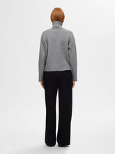 Load image into Gallery viewer, Selected Kamma classic roll neck knit Medium Grey Melange