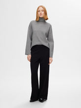 Load image into Gallery viewer, Selected Kamma classic roll neck knit Medium Grey Melange