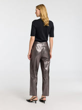 Load image into Gallery viewer, Selected Lura glitter lurex knitted top Black