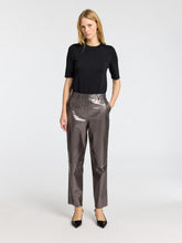 Load image into Gallery viewer, Selected Lura glitter lurex knitted top Black