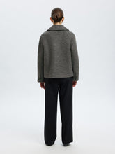 Load image into Gallery viewer, Selected Alma boucle wool blend jacket Medium Grey