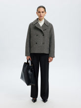 Load image into Gallery viewer, Selected Alma boucle wool blend jacket Medium Grey