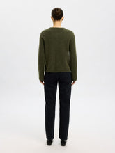 Load image into Gallery viewer, Selected Lulu LS knit cardigan Kalamata