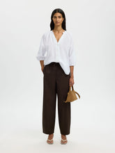 Load image into Gallery viewer, Selected Cleo-Alberta linen blend shirt Bright White - CW CW