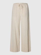Load image into Gallery viewer, Selected Luisa wide linen blend trousers Sandshell - CW CW