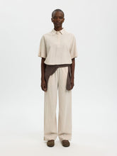 Load image into Gallery viewer, Selected Luisa wide linen blend trousers Sandshell - CW CW