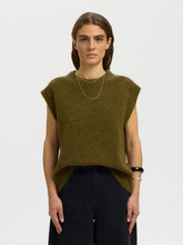 Load image into Gallery viewer, Lulu s/l knit vest Fir Green Melange