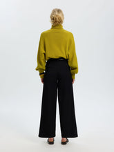Load image into Gallery viewer, Selected Wellie roll neck wool blend knit Advacado Oil