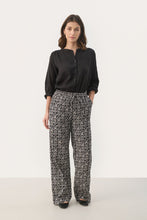 Load image into Gallery viewer, Part Two Gabrella print trouser Black Small Graphic
