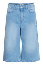 Load image into Gallery viewer, Ichi Cally long length denim shorts Light Denim