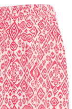 Load image into Gallery viewer, Ichi Linno print linen blend skirt Geranium Mosaic