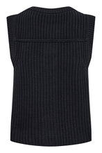 Load image into Gallery viewer, Part Two Noemie knitted waistcoat Dark Navy