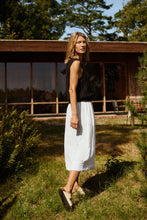 Load image into Gallery viewer, Part Two Rehana linen skirt Bright White