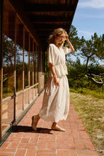 Load image into Gallery viewer, Part Two Radinka broderie hem skirt Eggnog