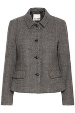 Load image into Gallery viewer, Ichi Gozivo short puppy tooth fitted jacket Small Check