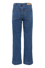 Load image into Gallery viewer, Part Two Barba wide leg jean Medium Dark Blue