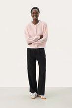 Load image into Gallery viewer, Part Two Ninell double button mohair blend cardigan Mauve Chalk