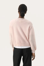 Load image into Gallery viewer, Part Two Ninell double button mohair blend cardigan Mauve Chalk