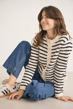 Load image into Gallery viewer, Part Two Elmie cotton cardigan Dark Navy Stripe - CW CW