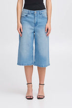 Load image into Gallery viewer, Ichi Cally long length denim shorts Light Denim