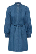 Load image into Gallery viewer, Part Two Sarine indigo dress Medium Dark Blue