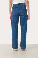 Load image into Gallery viewer, Part Two Barba wide leg jean Medium Dark Blue