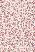 Load image into Gallery viewer, Ichi Wina ditsy print ruffle neck shirt Teaberry