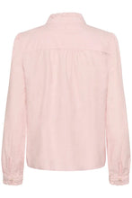 Load image into Gallery viewer, Part Two Glessia ruffle detail shirt Rose Chambray
