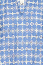Load image into Gallery viewer, Ichi Fulia broderie blouse Bel Air Blue - CW CW