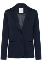 Load image into Gallery viewer, Part Two Vineke knitted blazer Dark Navy - CW CW