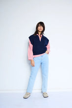 Load image into Gallery viewer, Ichi Giley peter pan collar shirt Teaberry Birch Stripe - CW CW